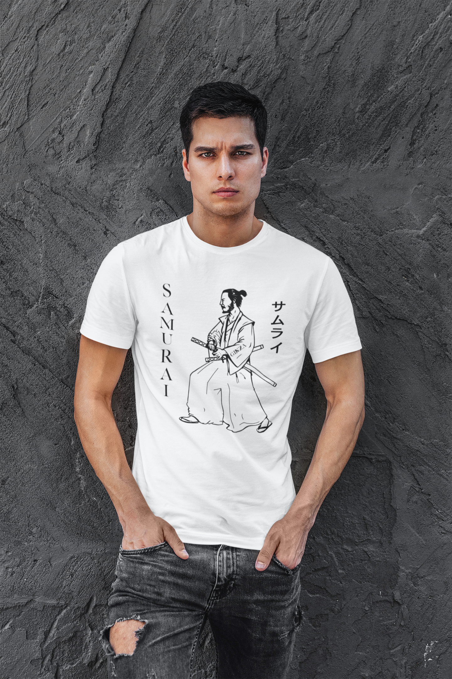 Samurai White Tee