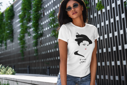 Japanese Women Design White Tee